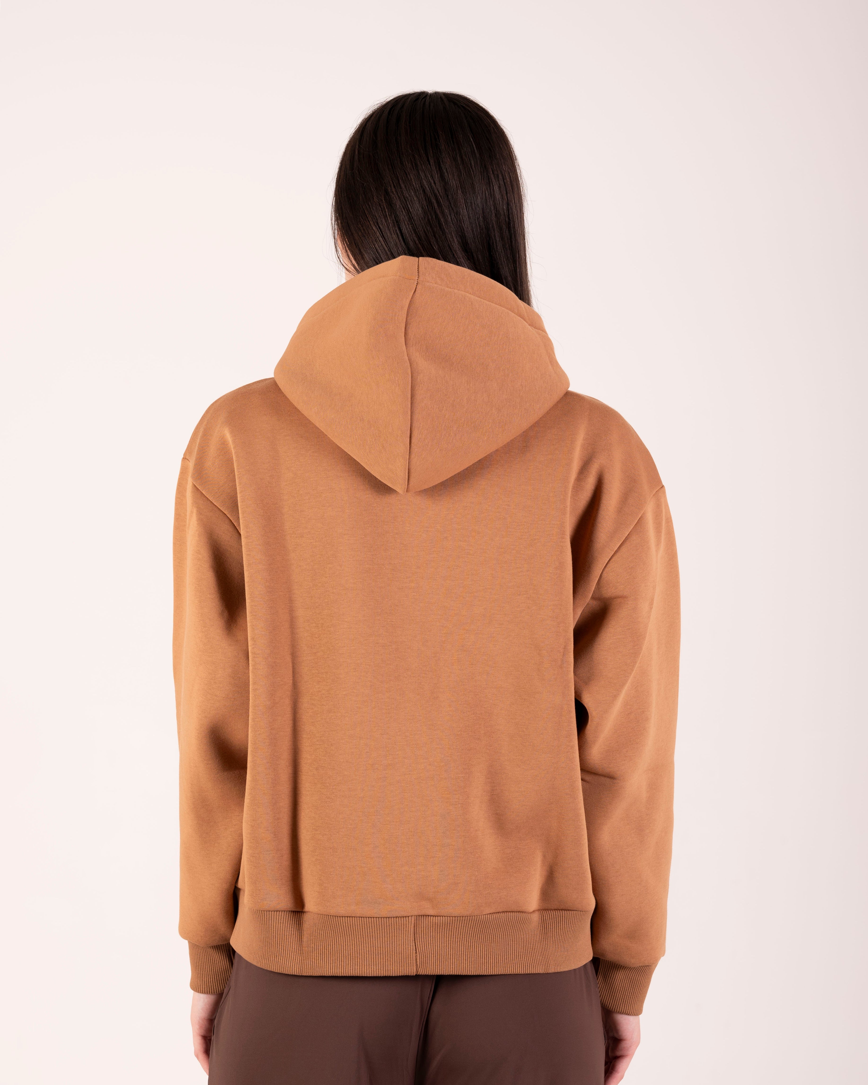 Felpa Hoodie Camel