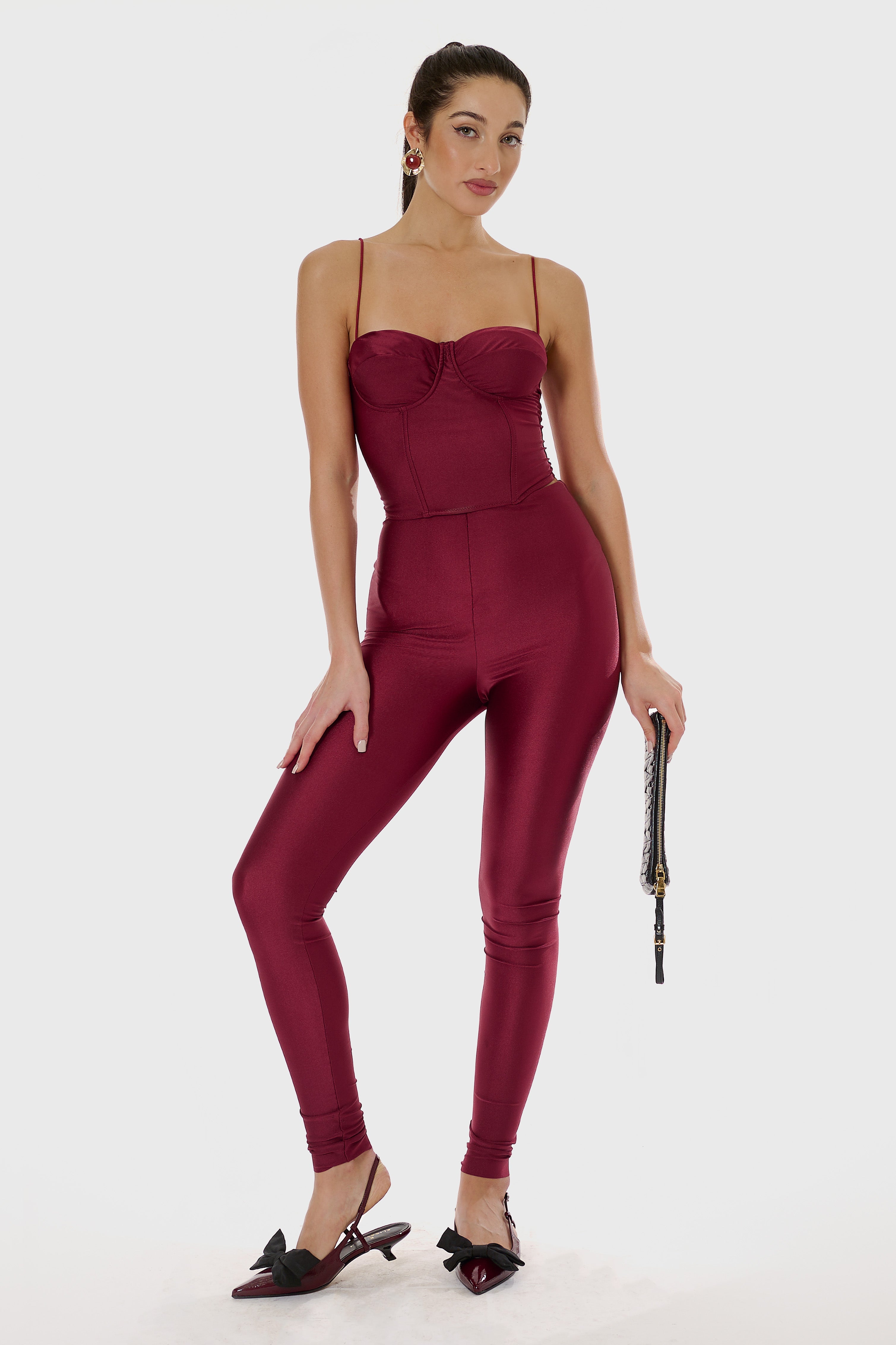 Leggings Slim Bordeaux