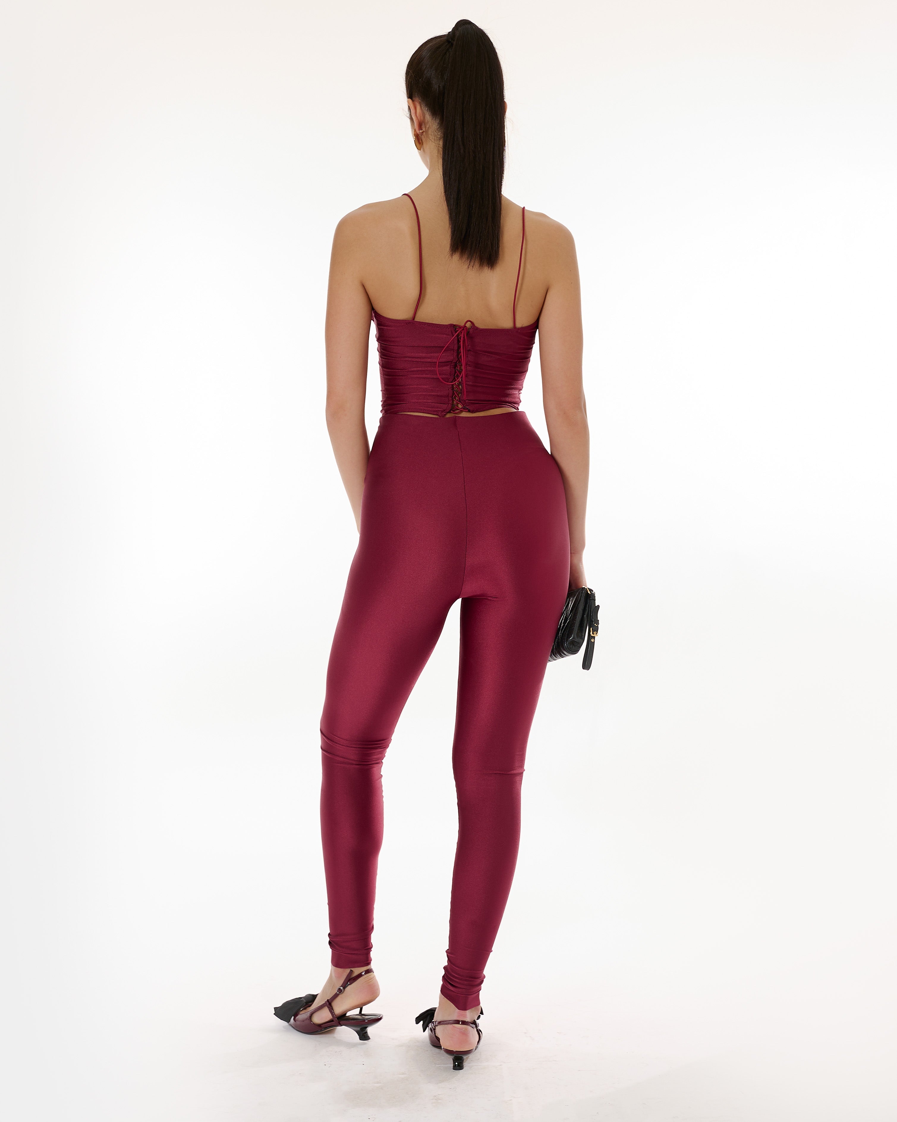 Leggings Slim Bordeaux